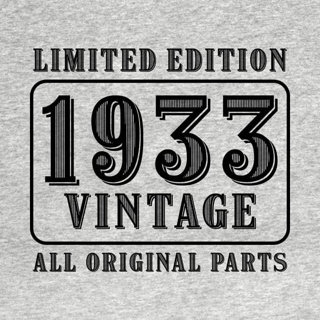 All original parts vintage 1933 limited edition birthday by colorsplash